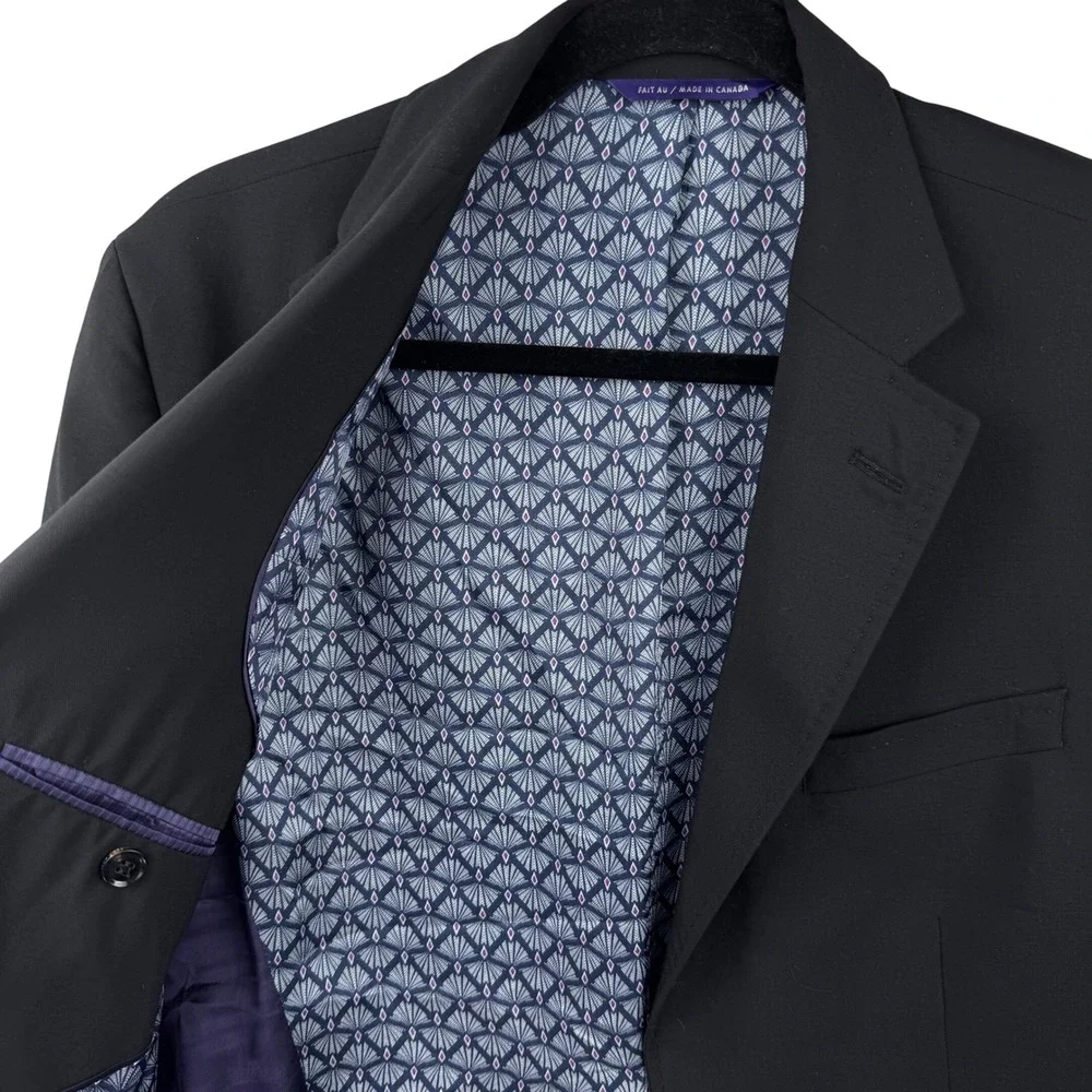 Ted Baker‎ Blazer Mens 38S Black Wool Endurance Jay CT Two Button Professional